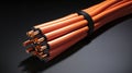 Large group of industrial copper wires
