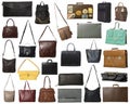 Large Group of isolated bags Royalty Free Stock Photo