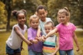 Large group of children . Portrait. Royalty Free Stock Photo