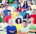 Large group of multi - ethnic people Royalty Free Stock Photo