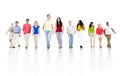 Large group multi-ethnic people Concept Royalty Free Stock Photo