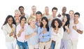 Large Group of Multiethnic People Smiling