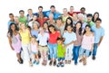 Large Group of Multiethnic People Smiling