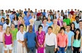 Large Group of Multiethnic World People Royalty Free Stock Photo