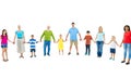 Large Group People Holding Hand Friendship Concept Royalty Free Stock Photo