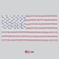 Large group of people in the shape of United States of America flag. USA. Vector illustration Royalty Free Stock Photo