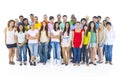 Large Group People Standing Diversity Concept Royalty Free Stock Photo