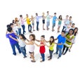 Large Group People Standing Diversity Concept Royalty Free Stock Photo