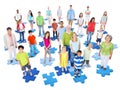 Large Group People Standing Togetherness Concept Royalty Free Stock Photo