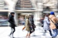 People walking, rush hour in the city Royalty Free Stock Photo