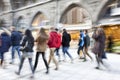 People walking, rush hour in the city Royalty Free Stock Photo