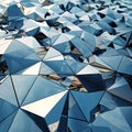 Large Group of Shiny Blue Orbs in a Field