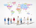 Large group of Social Networking People Royalty Free Stock Photo