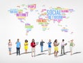 Large Group of Social Networking People Royalty Free Stock Photo