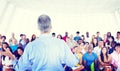 The Large Group Student The Lecture Hall Royalty Free Stock Photo