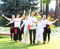 Large group of waiters Royalty Free Stock Photo