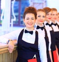 Large group of waiters Royalty Free Stock Photo