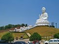 The large Guanyin god, cast with cement, is a place of worship for Chiang Rai people.