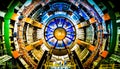 The large hadron collider at cern. Generative AI Royalty Free Stock Photo