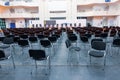 Large hall with chairs for conferences and seminars Royalty Free Stock Photo