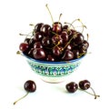 A large handful of cherries in the Uzbek national dish