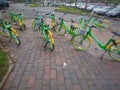 Rental Bicycles at Gas Works park in Seattle, Washington