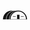 Large hangar icon, simple style