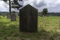 A large headstone in the graveyard at the Church of the Holy Ghost in Middleton, Cumbria Royalty Free Stock Photo