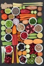 Large Health Food Collection Royalty Free Stock Photo