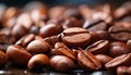 A large heap of fresh coffee beans, nature caffeine generated by AI