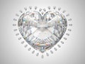 Large heart cut diamond Royalty Free Stock Photo