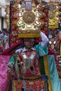 Large heavy religious headdress worn by male dancers