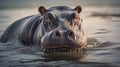 Epic Portraiture Of A Contest-winning Hippopotamus In Water