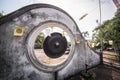 Large hitting gong at Wat Phra That courtyard Buabok, Ban Phue District, Udon Thani Province Royalty Free Stock Photo