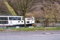 Large hotel ship for a river cruise along the Mosel Royalty Free Stock Photo