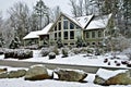 Large House in Winter Royalty Free Stock Photo