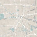 Large Houston map Royalty Free Stock Photo