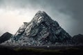 large huge mountain of plastic garbage on ground overflowing garbage