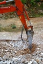 Large hydraulic Jackhammer Royalty Free Stock Photo