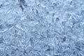 Large ice crystals frozen water