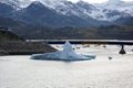 Large iceberg in the bay of the small Greenlandic town of Sisimiut, Greenland, Denmark