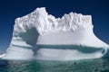Large iceberg in the blue waters of Antarctic Royalty Free Stock Photo