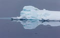 Large iceberg broken off from glacier near Norway