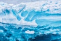 Large iceberg with 90% of its mass underwater in Antarctica