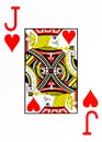 Large index playing card jack of hearts