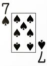 Large index playing card 7 of spades