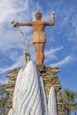 Large Indian Statue Closeup At Tomoka State Park