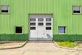 Large industrial door on a warehouse