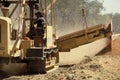 Large industrial trenching machine