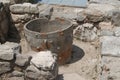 Jar at Knossos palace. Crete, Greece Royalty Free Stock Photo